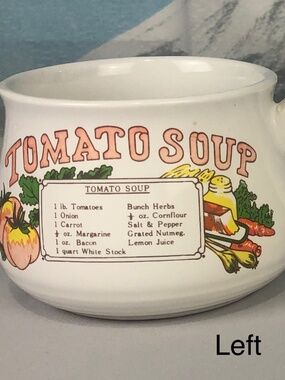 Vintage Tomato Soup Recipe Cup Stoneware Midwest Home Products, Select One